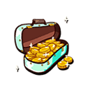 Coin-filled Violin Case