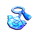 Crystal Bell Key Ring