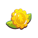 Glittery Sunflower Medal