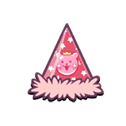 Pink Bear Jelly Party Hat