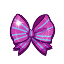 Purple Ribbon Bow