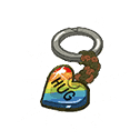 Rainbow Heart Key Ring