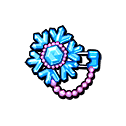 Shiny Crystal Snowflake Brooch