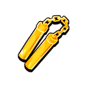 Shiny Golden Nunchucks