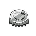 Silver Juice Bottle Cap
