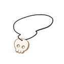 Skeleton Necklace of Bravery