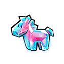 2026 Red-Blue Crystal Horse