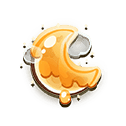Crescent Moon Honey Rice Cake